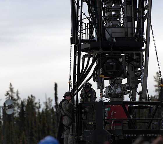 Goliath crew at work on stand alone snubbing rig